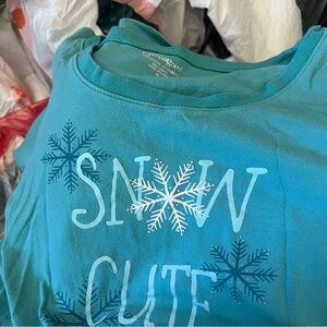 Pajamagram snowman pajamas, size XL